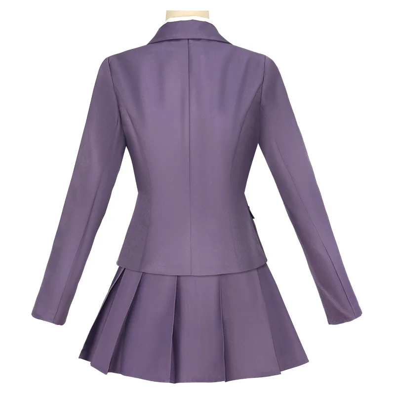 Anime 100 Kanojo Hanazono Hakari Cosplay Kostüm Lila Uniform JK Anzug Kopfschmuck Halloween Party Frauen Mädchen Kostüme