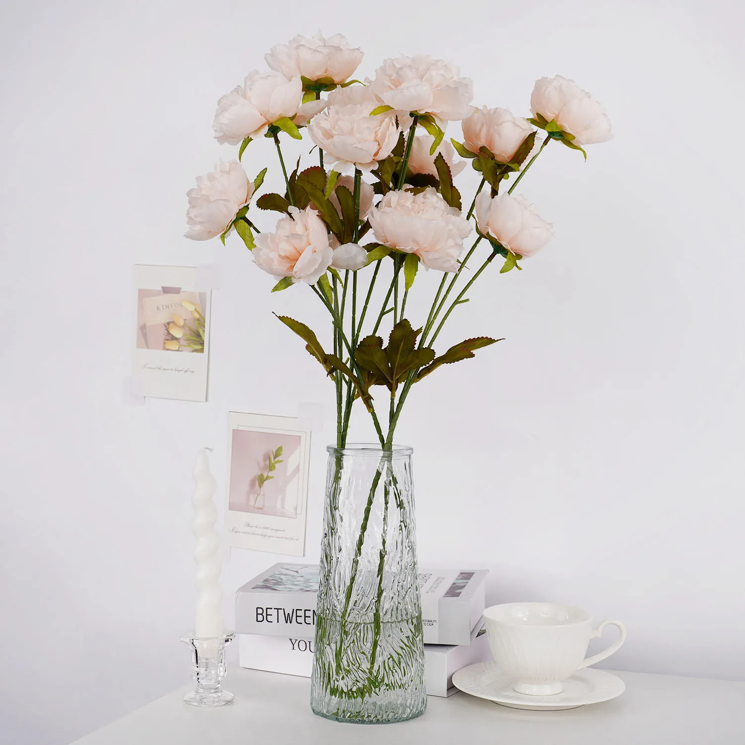 

Искусственные цветы, роза, розовый шелк, фотоэлемент для украшения свадебного стола, День Святого Валентина, 65 см/25,59 дюйма