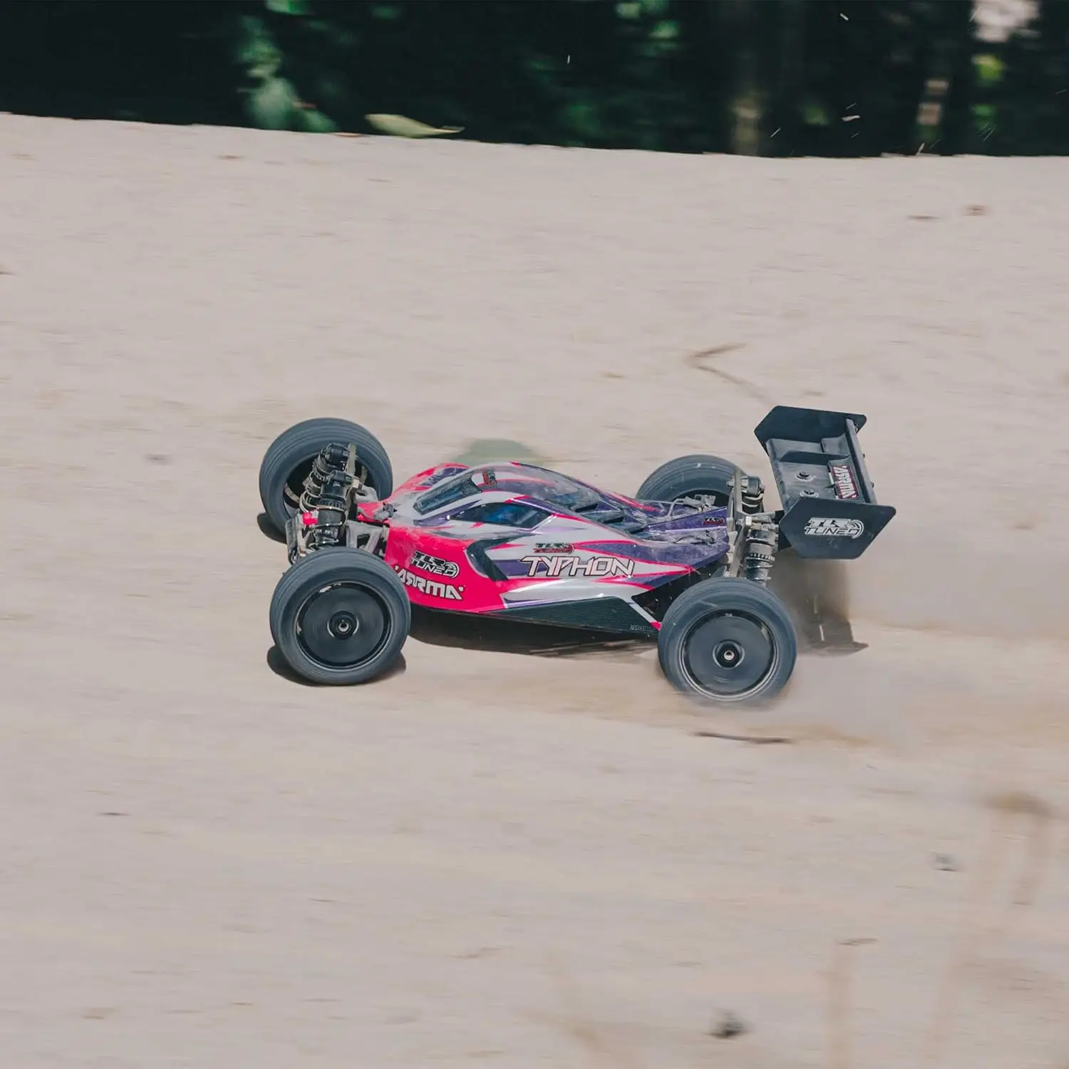 RC Car 1/8 TLR Tuned 4WD Roller Buggy, Pink/Purple, ARA8306 image 4