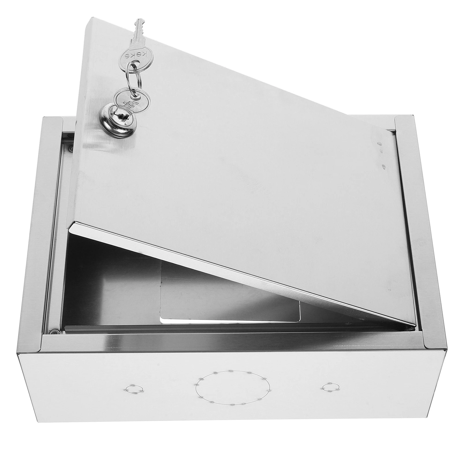 

Stainless Steel Milk Box Lockable Delivery Holder For Wall Mount Outdoor Use Secure Mail Container Suitable Capacity Boxes