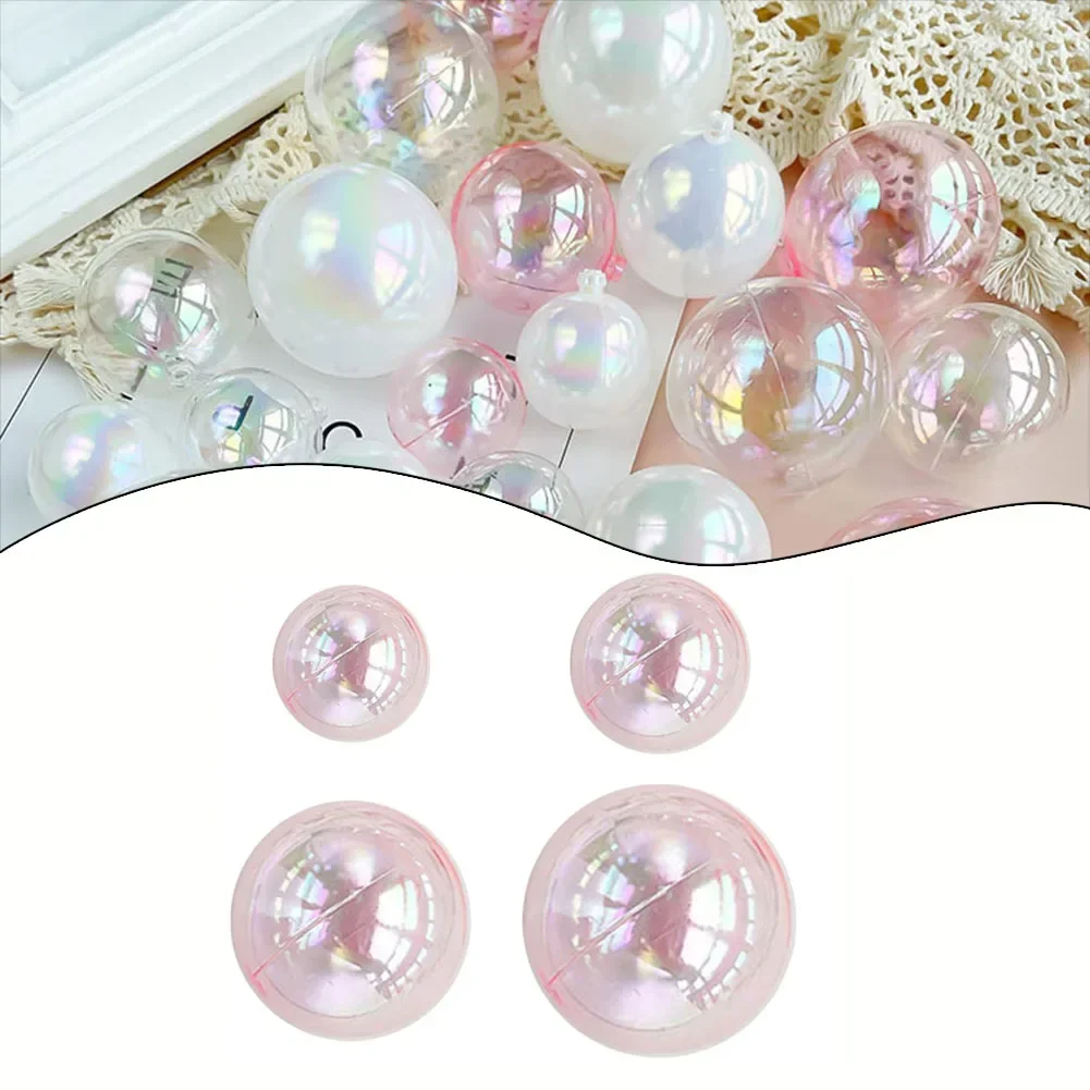 

10 Pcs Colorful Bubble Ball Happy Christmas Ball Cake Birthday Party Dessert Decoration For Supplies 3cm/4cm/5cm/6cm