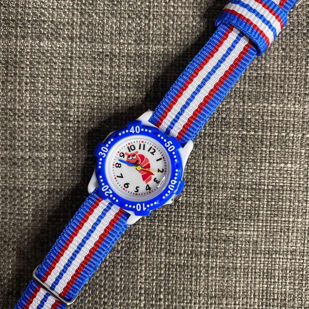 حزام نايلون الموضة للتدوير الهاتفي الأرقام العربية الكرتون الهاتفي للبنين بنات ساعة كوارتز ساعة عادية مضيئة رائجة البيع 2021