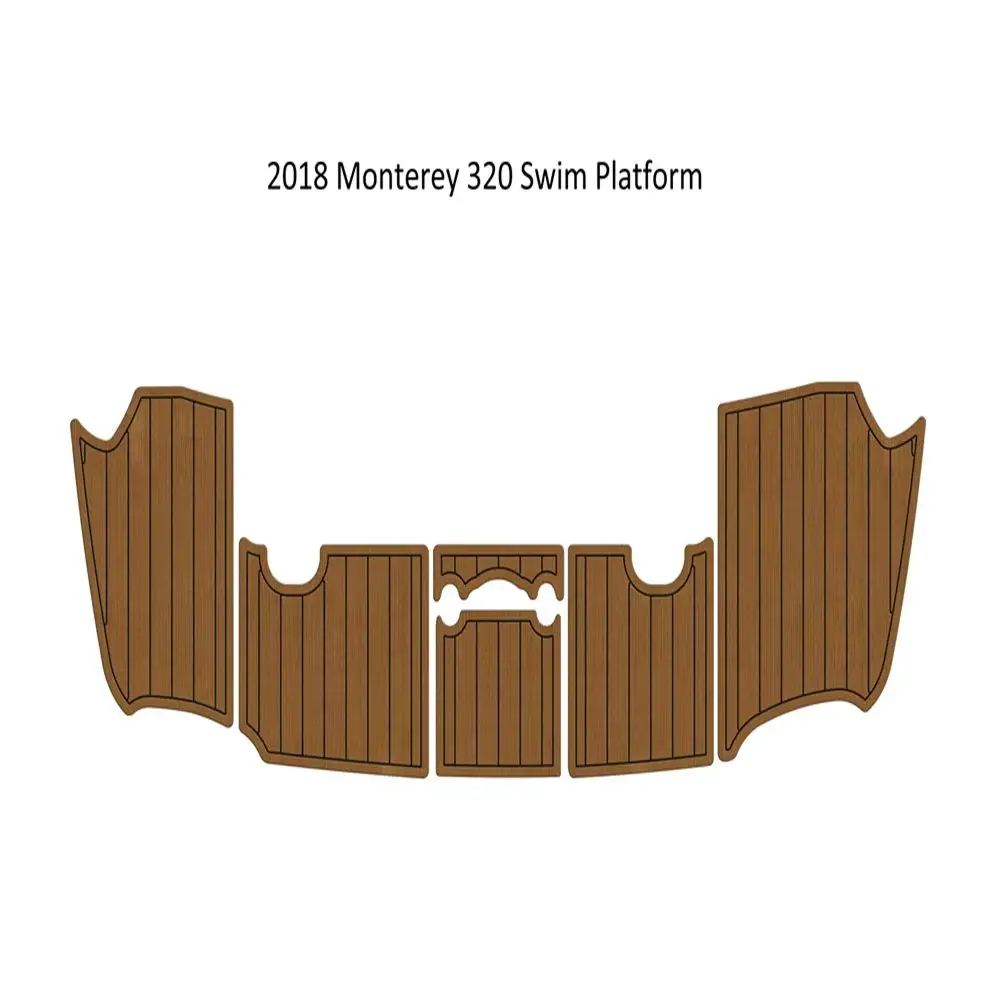 

2018 Monterey 320 Swim Platfrom Step Pad Boat EVA Foam Faux Teak Deck Floor Mat Seadek Gatorstep Style Self Adhesive v1a6