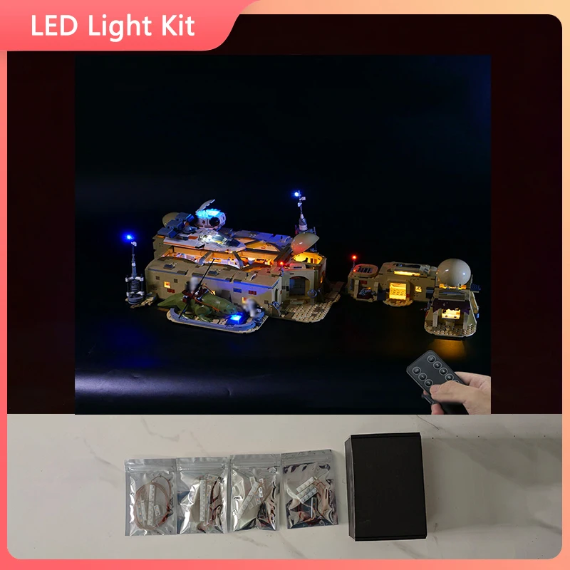 

LED Light Set For 75290 Mos Eisley Cantina compatible 60016 (Only LED Light, NOT Include The Model Bricks)