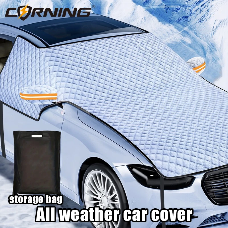 

Car Windshield Cover Waterproof Outdoor Snow Protective Half Covers Sunshield Sunshades Exterior Sunshade Winter Vehicle Awning