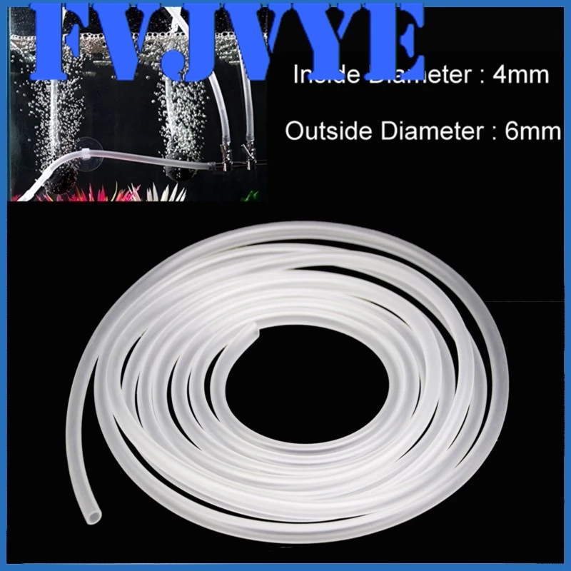 1m/5m/10m Aquarium Oxygen Pump Hose Air Bubble Stone Aquarium Fish Tank Pond Pump Tube 4*6mm White Color A2 view 2