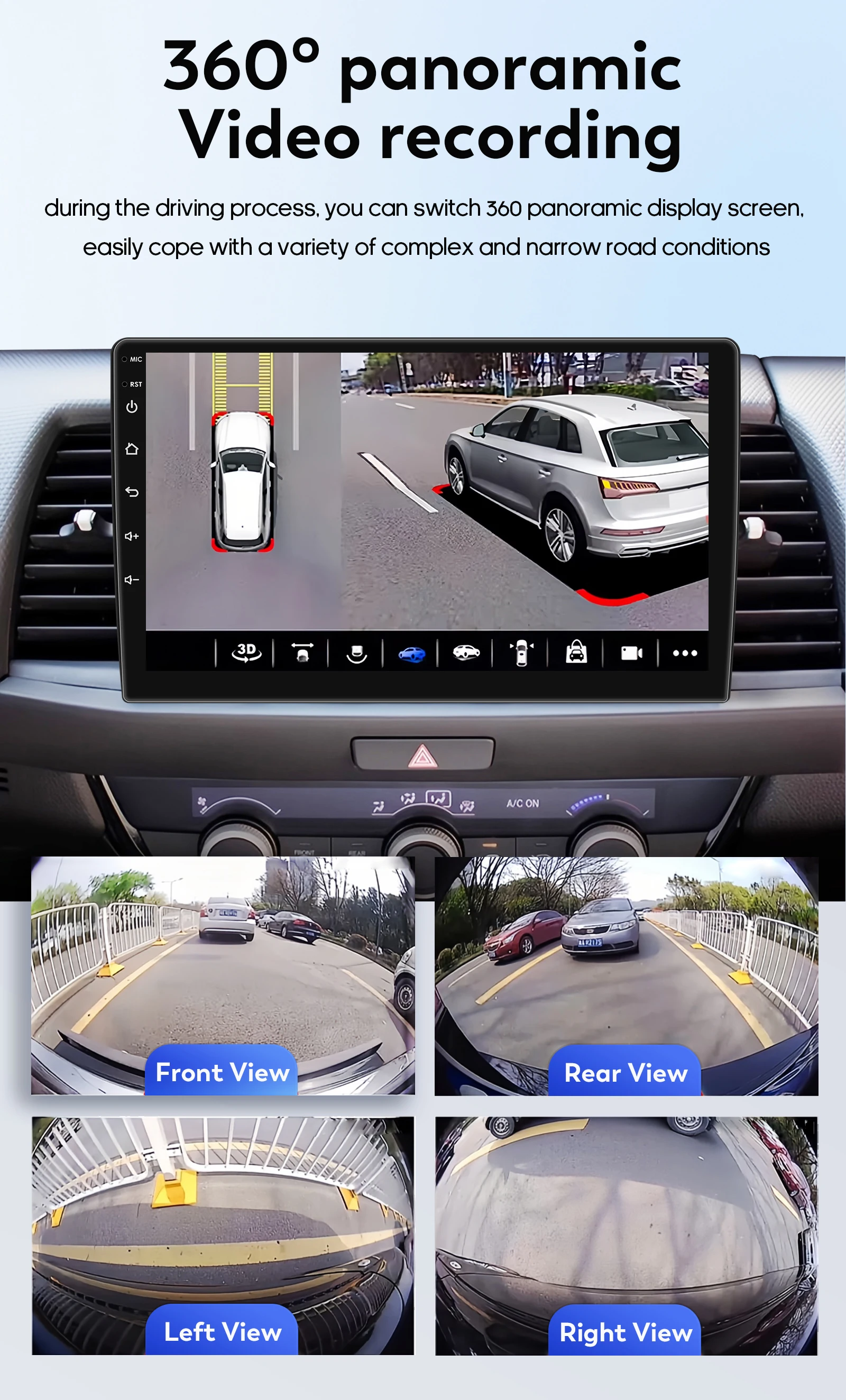 Hizpo For Tesla Style Android 14 For Jeep Grand Cherokee 2014 -2022 Car Multimedia Stereo Player Navigation GPS Autoradio 9.7“