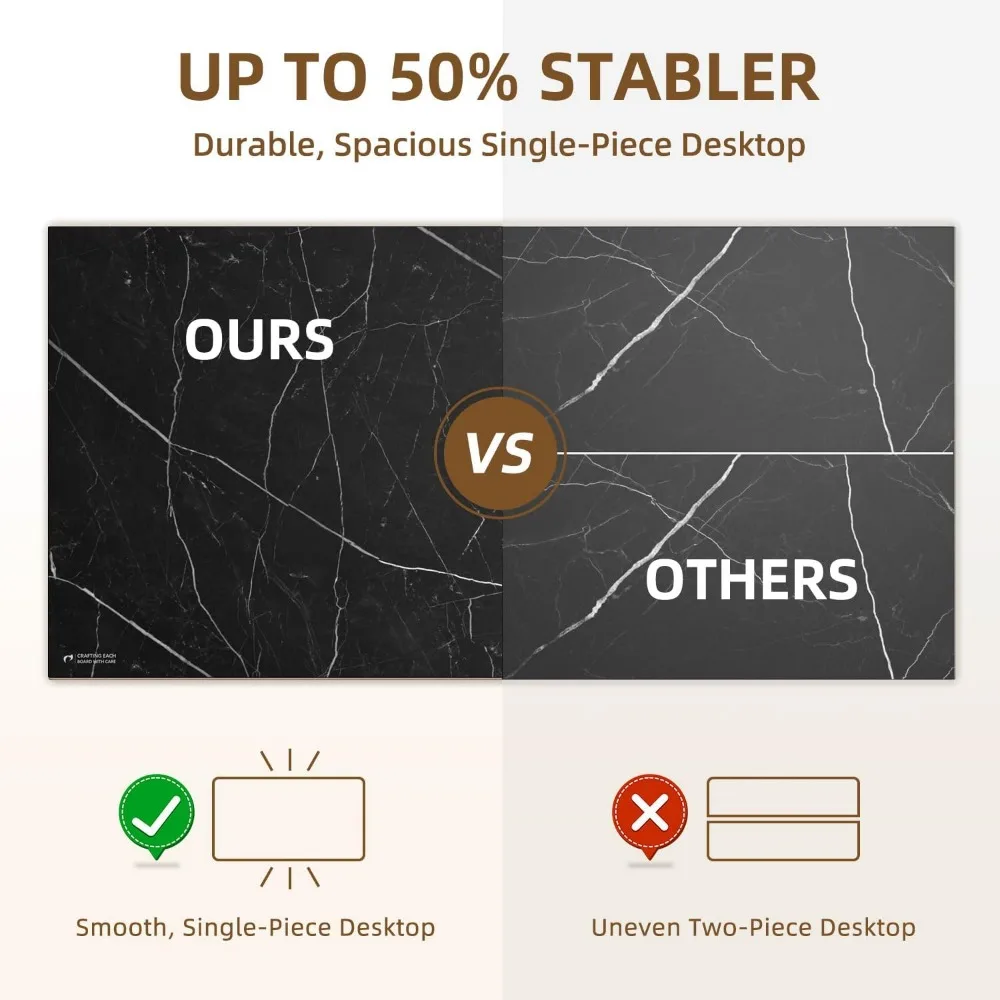 منضدة عمل مستطيلة من ألواح الجسيمات مقاس 43 × 24 - مكتب خشبي عالمي من قطعة واحدة للمكاتب الدائمة والمكاتب المنزلية