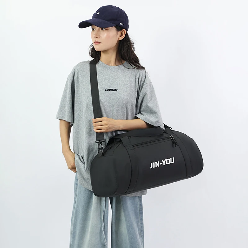 

Women'S Sports Fitness Bag Oxford Gym Travel Tote Yoga Duffle Waterproof Shoulder Handbag Short Trip Outdoor Swim Bag Dry Wet