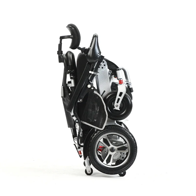 2026 Premium Cushion Backrest Aluminum Alloy Electric Wheelchair Reclining Power Wheelchair For Disabled