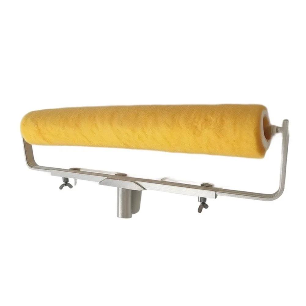 Lambskin Roller Brush Designed for Art Paints and Textured Finishes with 12mm Thick Bristles and Ergonomic Grip