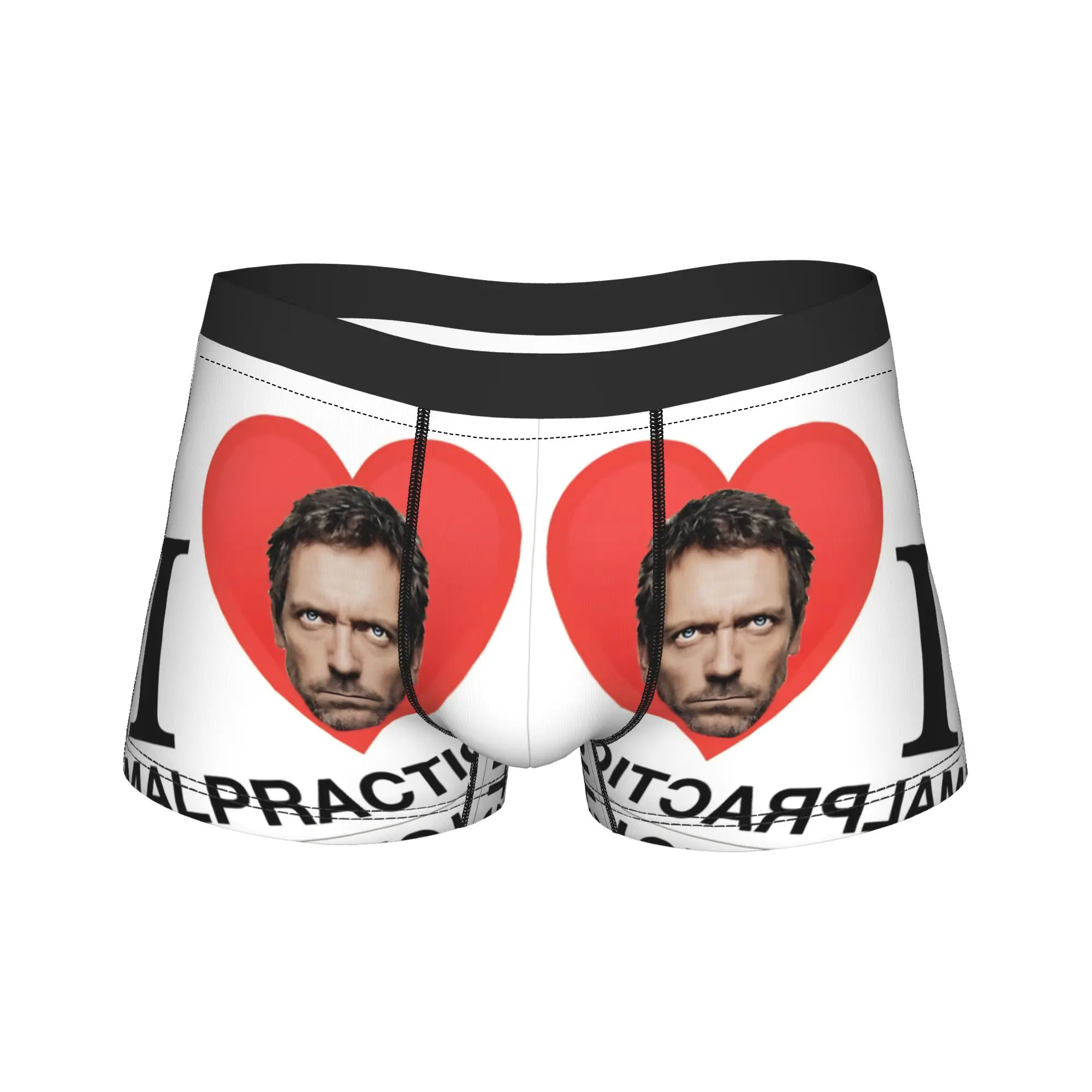 

Мужские трусы-боксеры Doctor House с принтом, с анатомическим мешочком, больших размеров