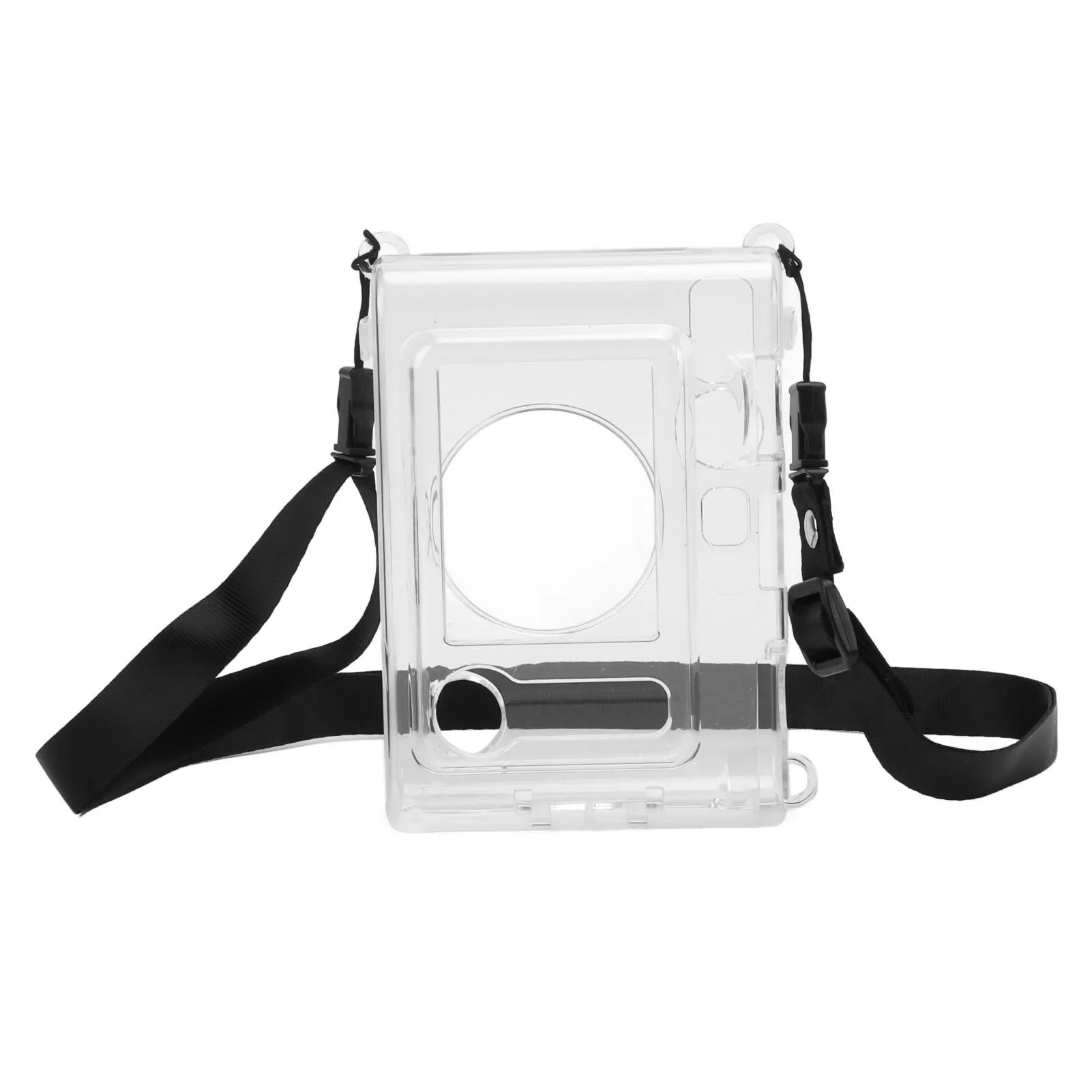 Camera Clear Case Transparent Protective Case with Shoulder Strap for Fujifilm Instax Mini Evo Camera new