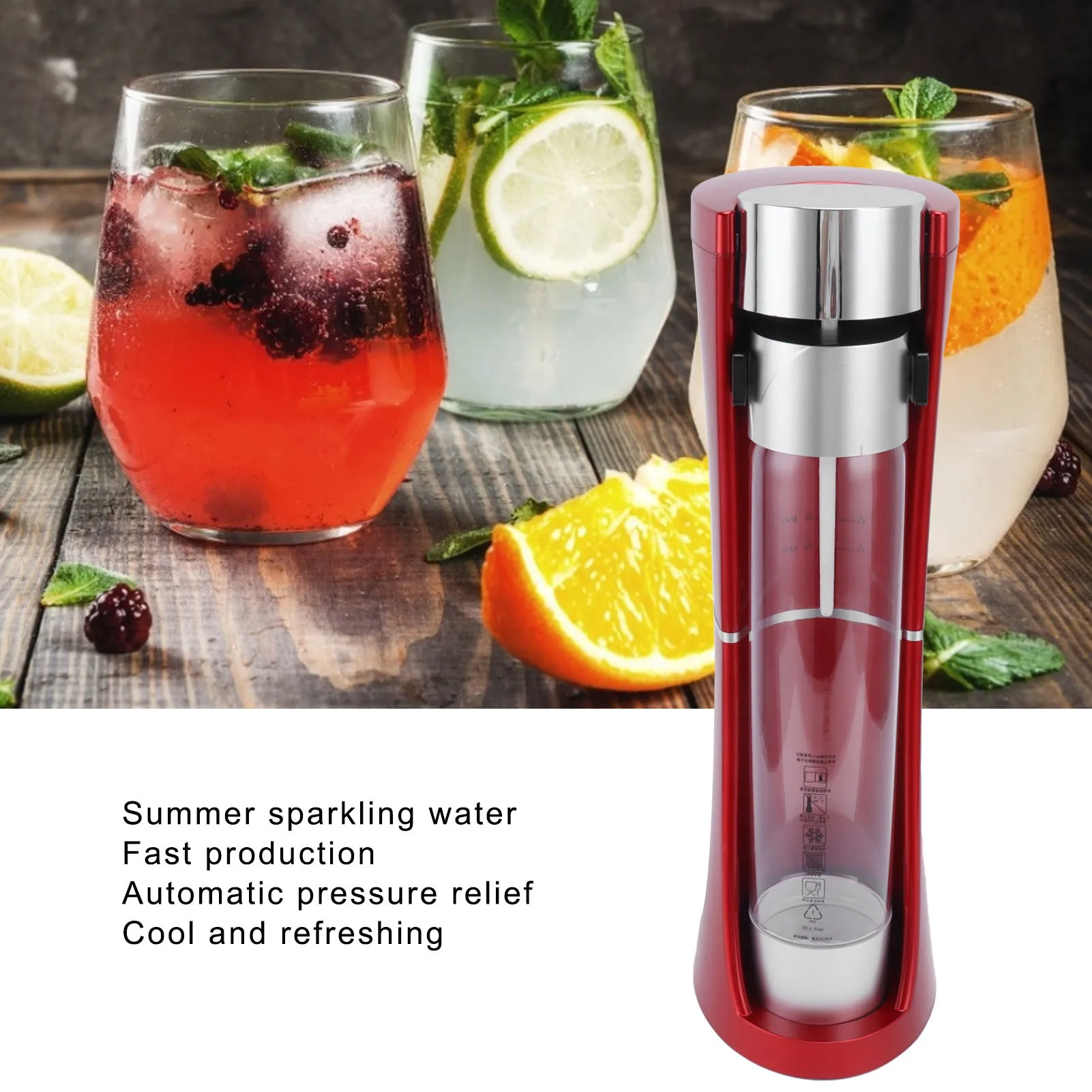 Soda Machine Intelligent Commercial Fast Portable Sparkling Water Maker for Coffee Shop Home