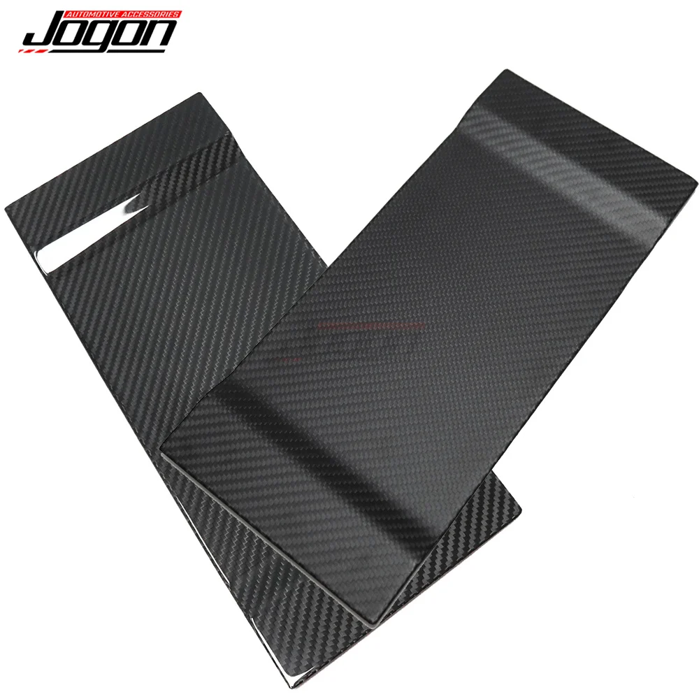 For Ford F-150 F150 Raptor Limited Lariat 2021 2022 2023 2024 Real Carbon Fiber Console Wireless Charger USB Panel Interior Trim