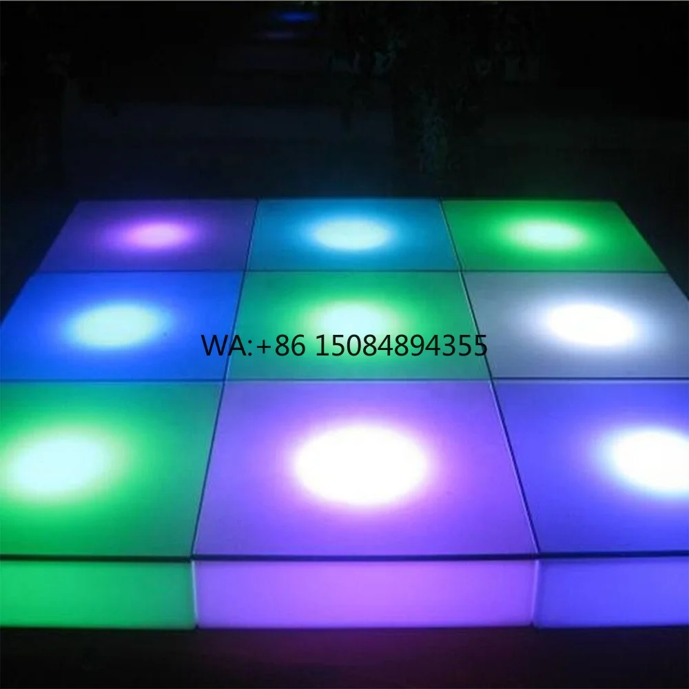 Portable Plastic Remote Control Battery Powered LED Disco Dance Floor