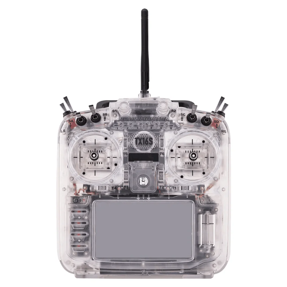 

RadioMaster TX16S MKII FCC Radio Transparent Version MCK Edition ELRS M2 sticky360 gimbal stick ends 16CH RC FPV Racing dr one