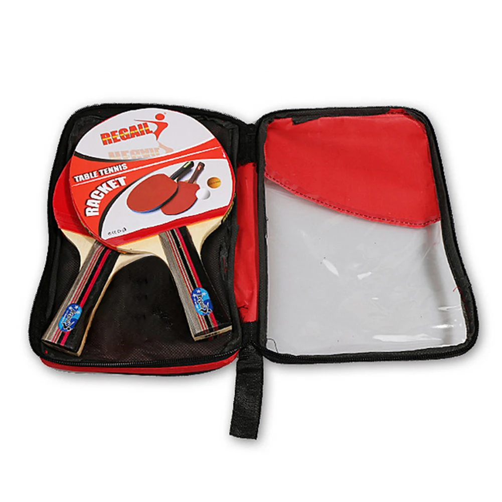 Ping Pong Paddles 2 Rackets & 3 Balls Table Tennis Paddles with Storage Bag 2 Player Ping Pong Set Non Slip for Tournament Play