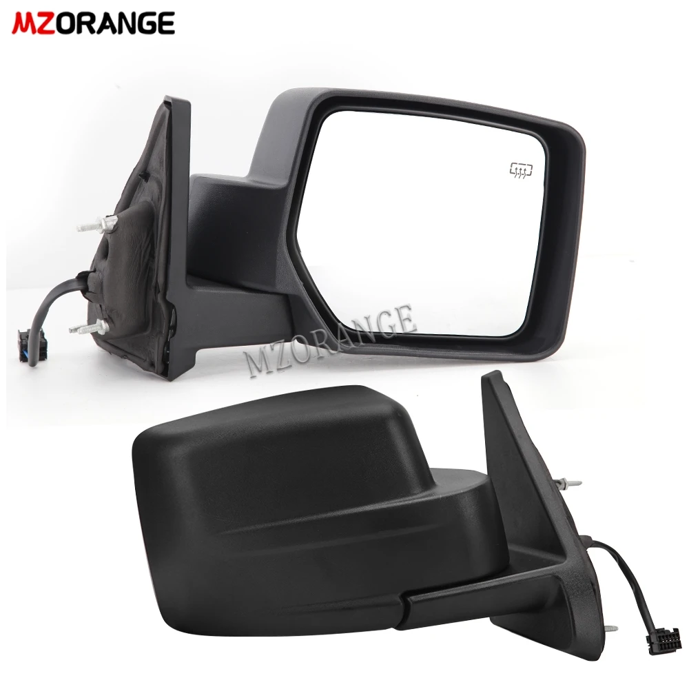 5 Pins Side Rearview Mirror Assembly For Jeep Patriot 2007-2015 2016 2017 Car Wing Side Rear View Mirror Black Car Accessories