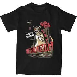 Mecha Catzilla V2 T Shirt horror movie Harajuku T-Shirts Short Sleeve Y2K Funny Tops Beach 100 Cotton O Neck 4XL 5XL 6XL Tees