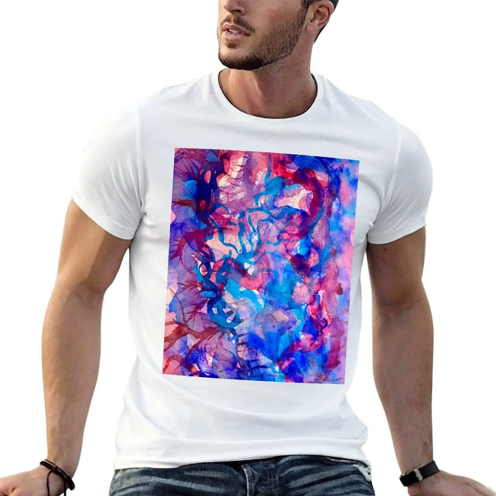 Dancing blues and violets T-Shirt funny t shirts dark humor t shirts for man cotton soft t shirts for man slim fit T-shirt