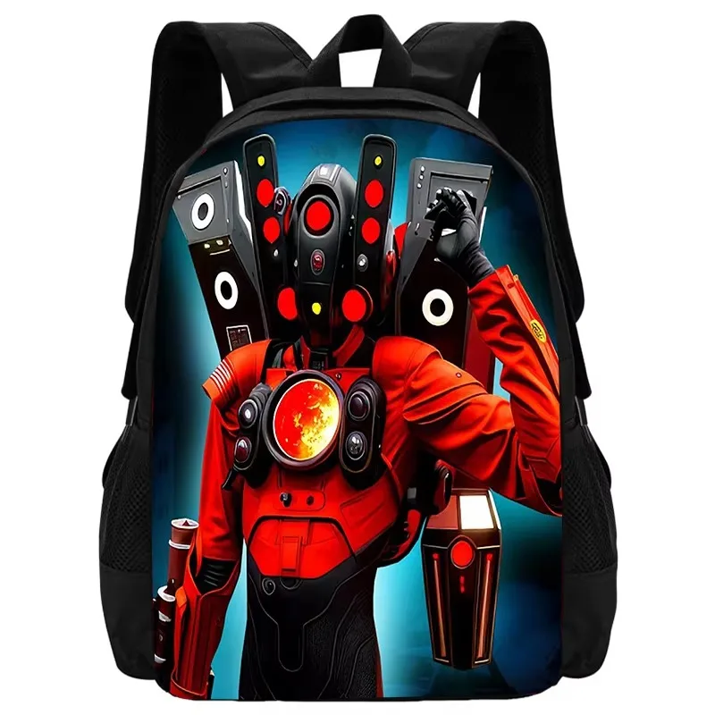 Skibidi Toilet School Bags Titan Speakerman Children's Backpack Boy School Bag For Teenage kids Backpack Anime Travel Backpack