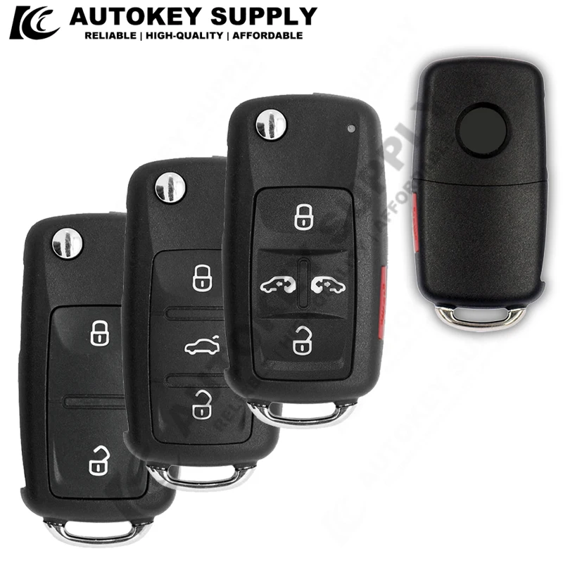 

Remote Folding Key Shell 3 Buttons ForVOLKSWAGEN VW Tiguan Golf Sagitar Polo MK6 Beetle Skoda Seat Polo Flip Fob Car Key Case