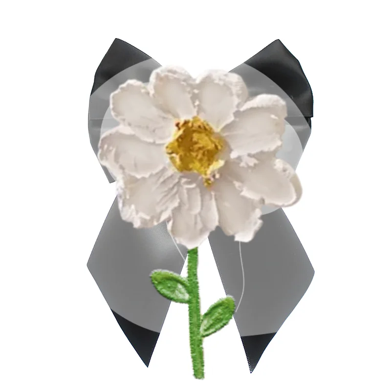 한국 여성용 나비넥타이 브로치 블랙 라인스톤 진주 셔츠 칼라 핀 패션 보우타이 리본 웨딩 파티 넥타이