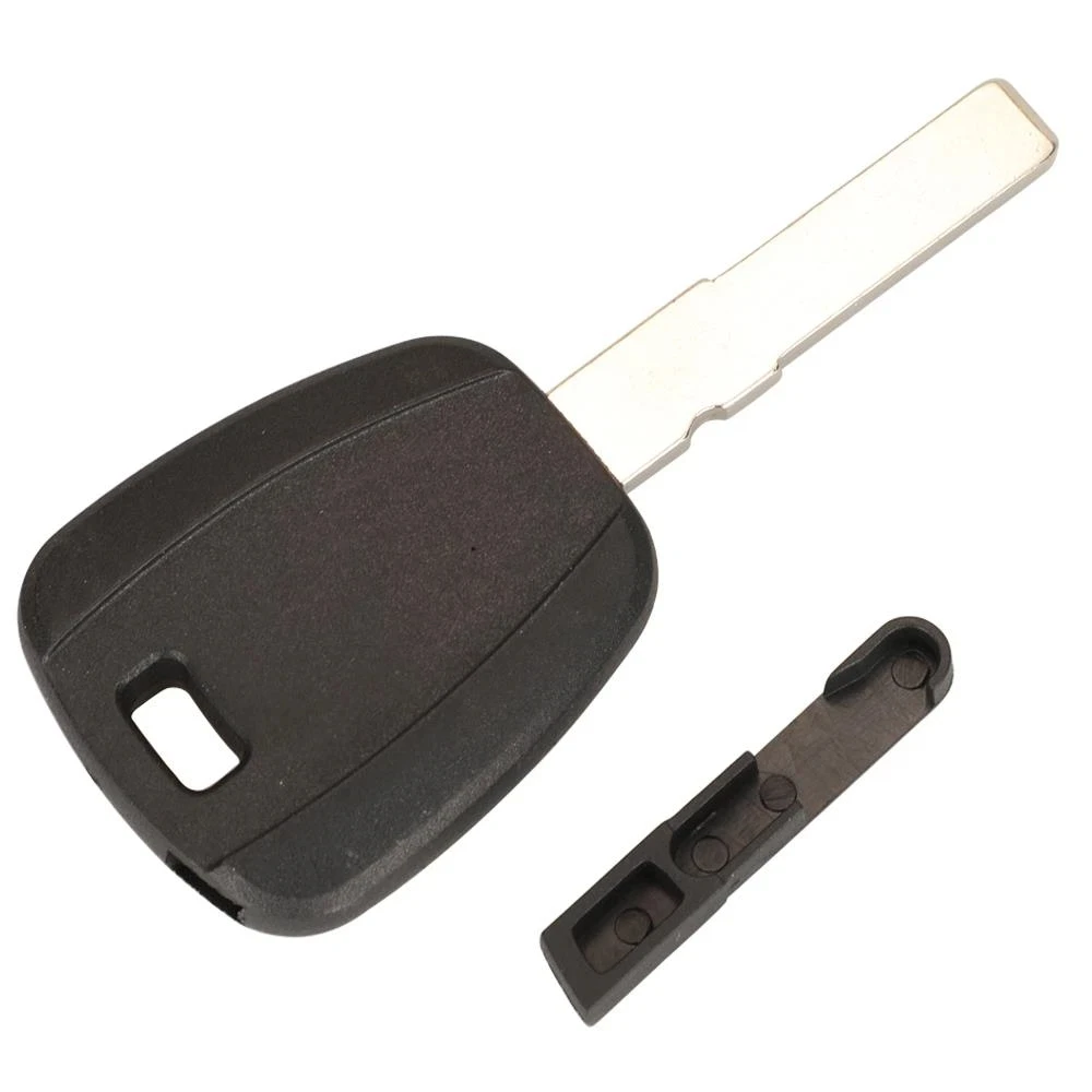2pcs For Fiat Key Shell Black Blank For Fiat 500 Ducato Transponder Key Uncut SIP22 /GT10/GT15R Blade Replacement