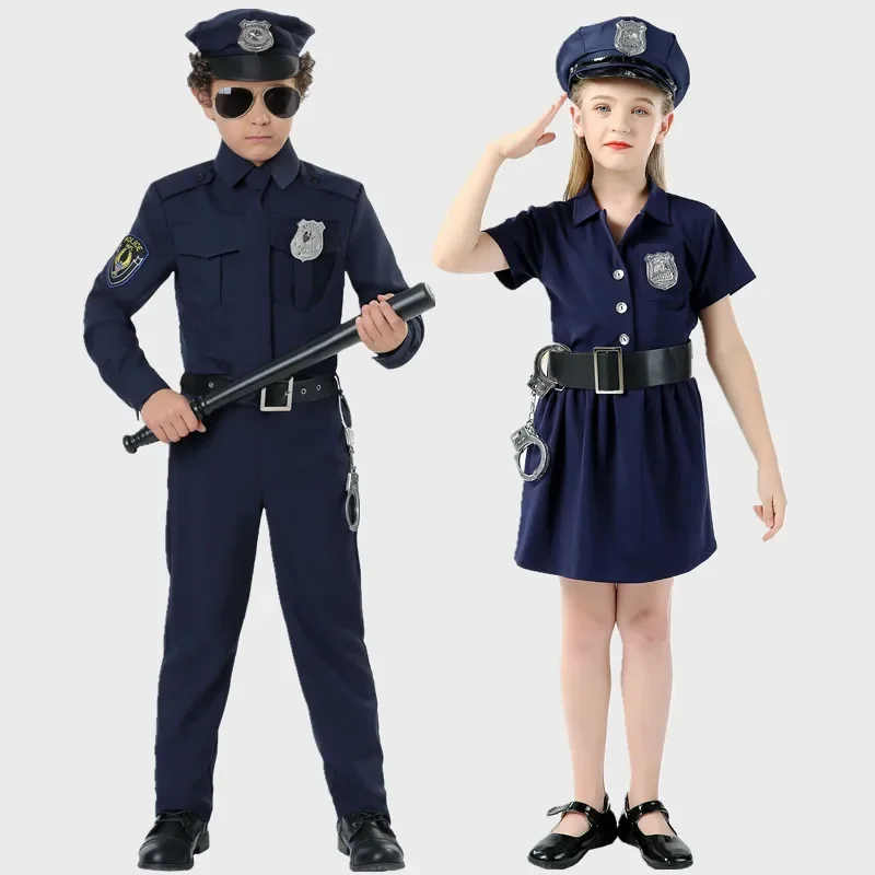 

Children's Cosplay Police Stage Performance Costume