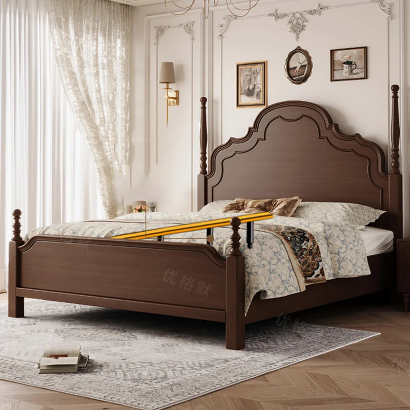 Sun Wooden Bed Frame Floor Loft Sex Sleeping Floating Design Full Soft Comfortable Beauty Bed Massage Muebles Hotel Furniture