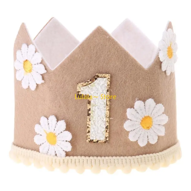 

Y4QA Шапка на день рождения для новорожденных, мягкая и удобная для вечеринок, украшений