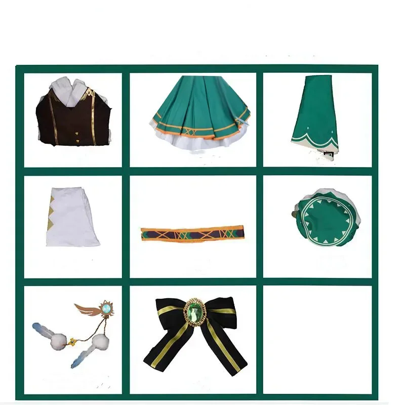 A Bear House Venti Cosplay disfraz juego Genshin Impact uniforme Anime estilo chino Halloween Costump1p2t 2025 nuevo