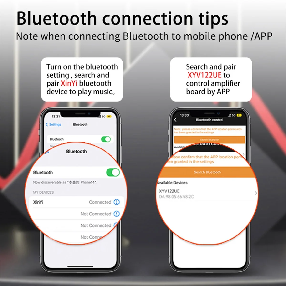 Placa amplificadora de potência de áudio digital ST21PRO Bluetooth 2.1 canais A