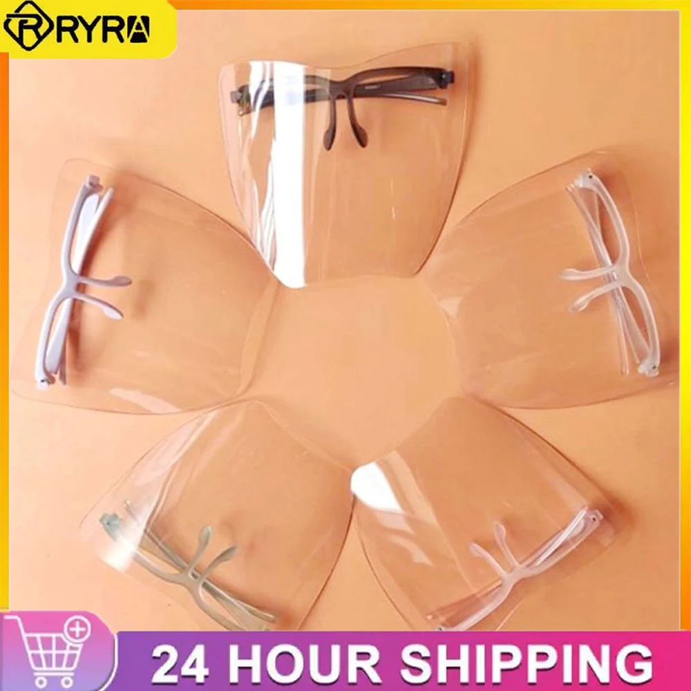 1~4PC Transparent Face Shield Anti-oil Onion Goggle Kitchen Specialty Tool Reusable Dust-proof Anti-Spray Mask Protective Mouth