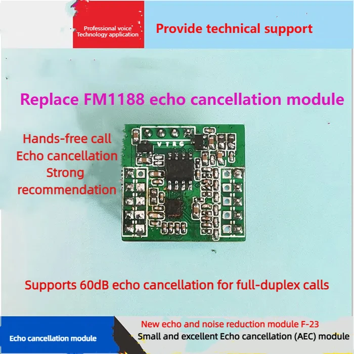 Full Duplex Hands-free Chamada Echo Cancelando Módulo F-23 com Suporte Modo Microfone Duplo