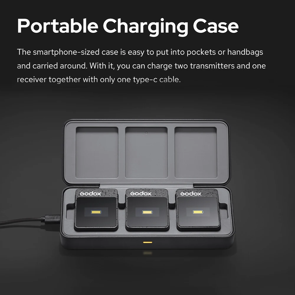 Godox Movelink II 2.4Hz M1 M2 Wireless Microphone Camera Mobile Phone Radio Collar Clip type