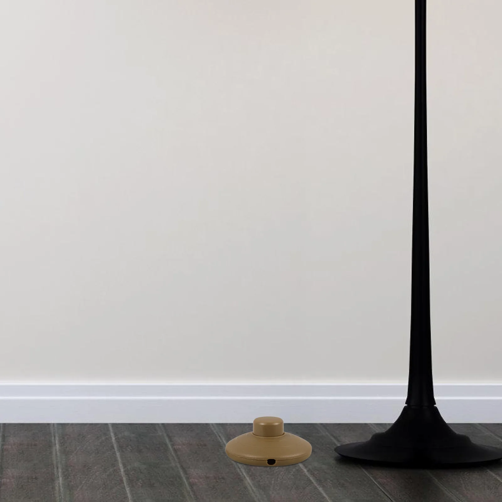 

4Pcs Foot Pedal Switch Round Floor Lamp Inline Step-on Button Simple Installation Durable Practical Lighting Control