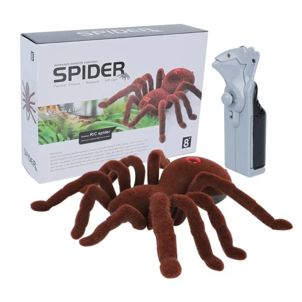 Prank Gift RC Spider Toy Infrared Realistic Spider Tricky Toys April Fools ' Day Simulation Remote Control Spider Birthday Gift