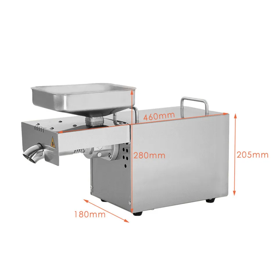 Automatic Oil Extractor Intelligent Temperature Controlled Stainless Steel Oil Press Machine For Cold/Hot Squeeze Heating