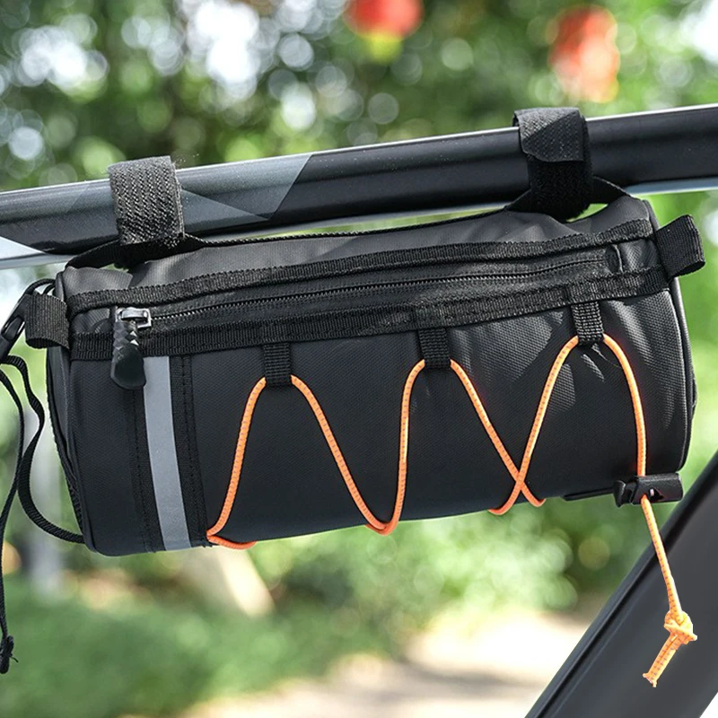 

Bicycle Waterproof Storage Bag Outdoor MTB Large Capacity Cycling Riding Handlebar Front Frame Tube Bag Mountain Bike Head Bag