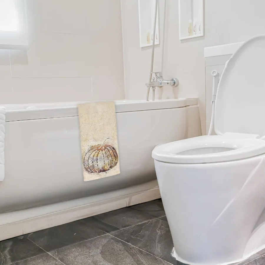 خمر الخريف اليقطين مناشف المطبخ الخريف اليقطين طبق الزخرفية الشاي مناشف اليد للمطبخ الخريف الحمام ديكور 16x24 Ih