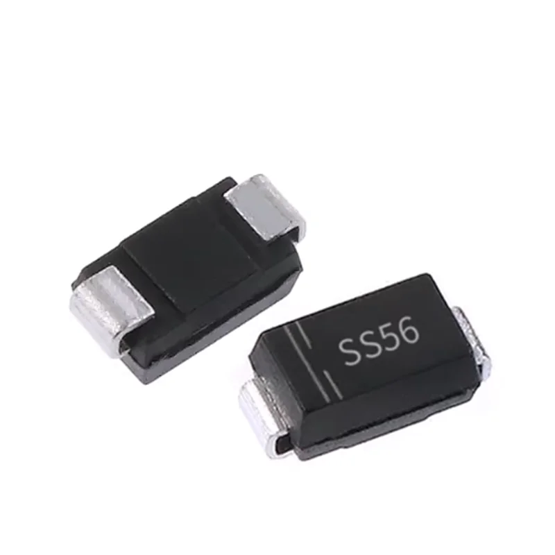 100PCS Surface Mount Schottky Diode SS16/SS26/SS36/SS56 Package SMA 1A 2A 3A 5A 60V