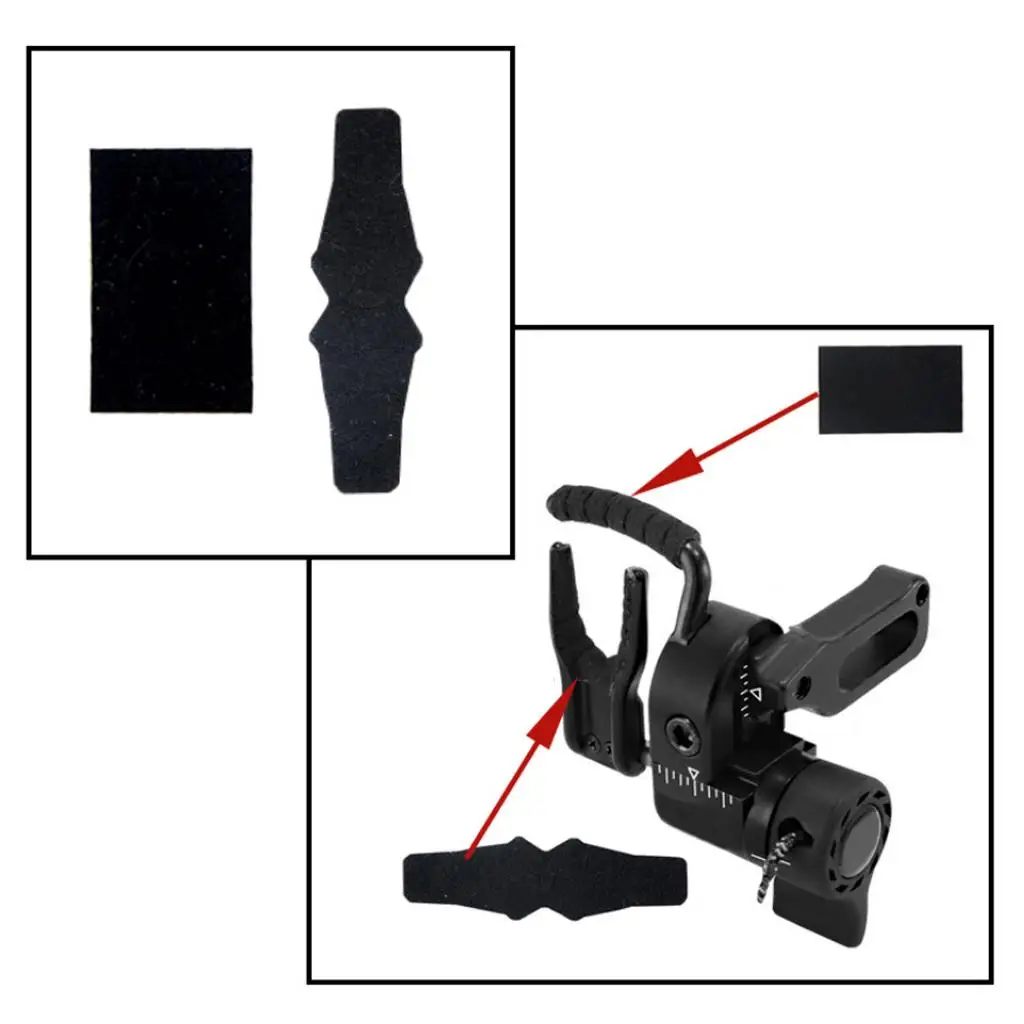 Archery Bow Hunting Anti Slip Fur Sticker Pad Skidproof Arrow Rest Plate for Drop Away Rest