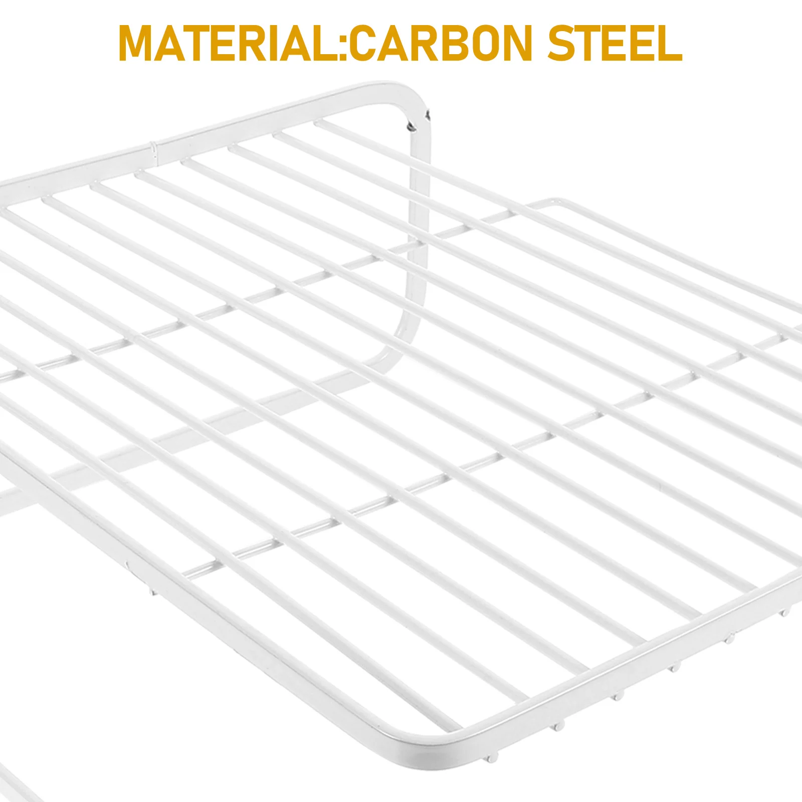 

Router Storage Rack Double Layer Heavy Duty Tabletop Shelf for Cable Box Modem Brackets Household Stand Rust
