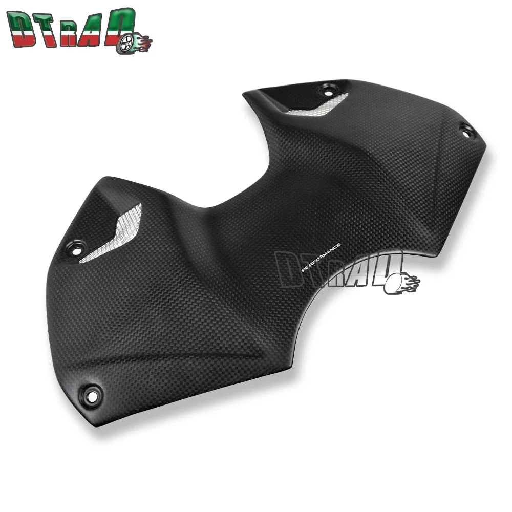 Motorcycle Carbon Fiber Battery Cover For DUCATI Streetfigher V4 V4S 2023 2024 Fairing Kits Plain Matte Fuel Tank Airbox Cover