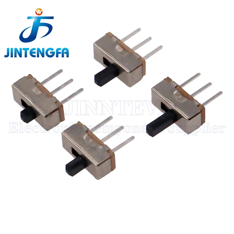 50PCS SS12D00 Toggle Switch Interruptor On-Off Mini Slide Switch 3pin 1P2T 0.1A 120VDC 2 Position Handle length 3/4/5/6MM