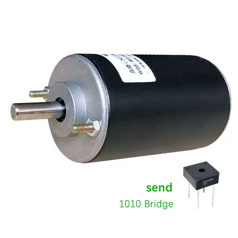 Low‑Noise 220V 80W High‑Speed Reversible DC Motor Double‑Bearing Power Drive With Pure Copper Coil