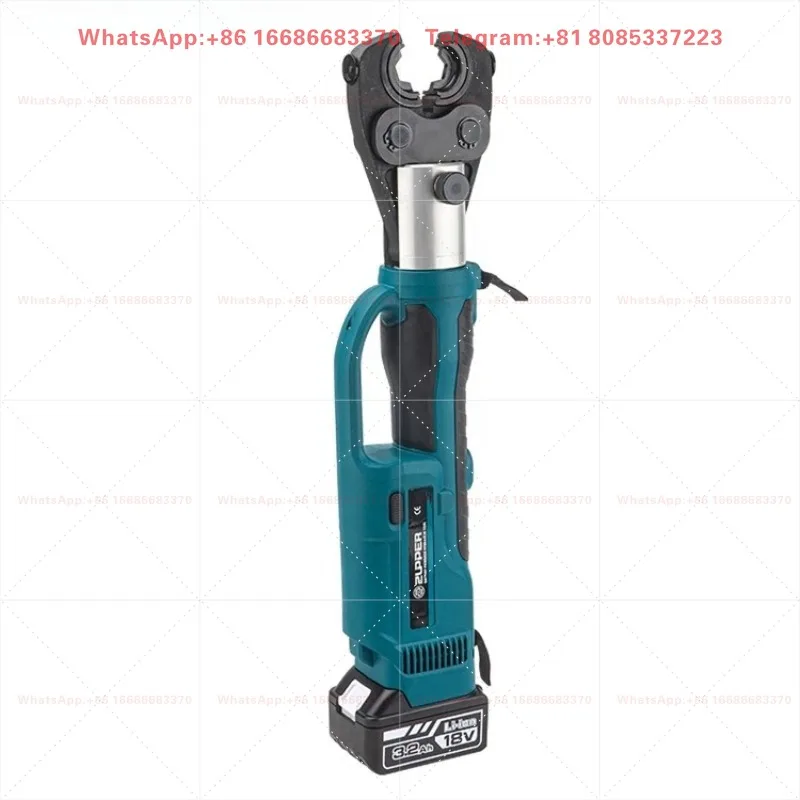 PZ-400C Cordless Crimping Tool and Scissors Cable 2 in 1 Mini Battery Powered Tool Cable Crimping Tools Wire Cable Cutter