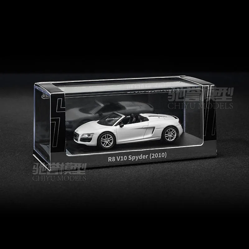 DCT/SHADOW 1:64 R8 V10 Spyder Convertible Sports Car Simulation Alloy Car Model Static Display Collectible Toy Gift Souvenir